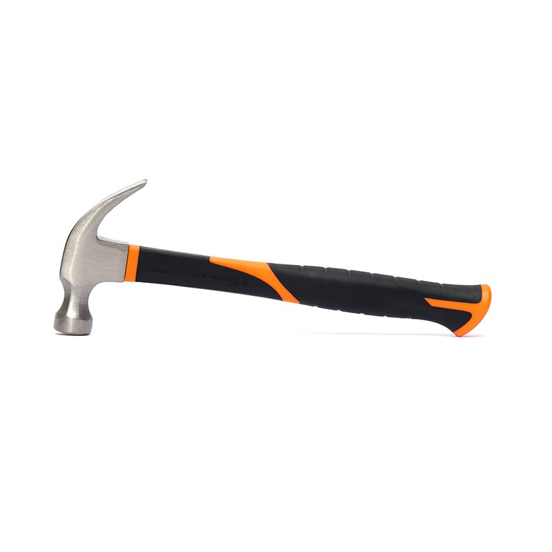 Claw hammer with plastic handle