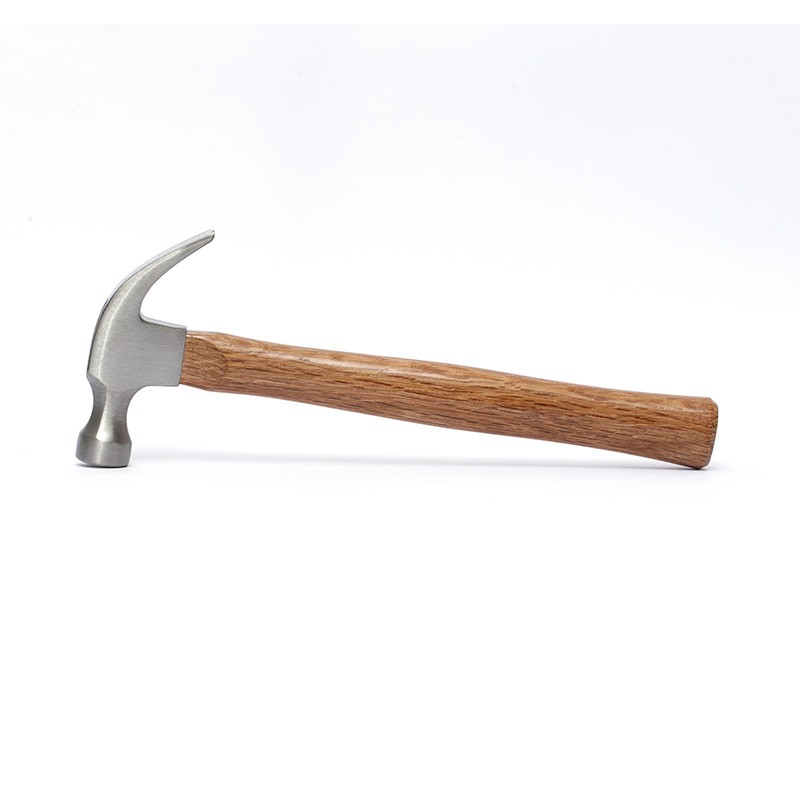 Claw hammer with hardwood handle