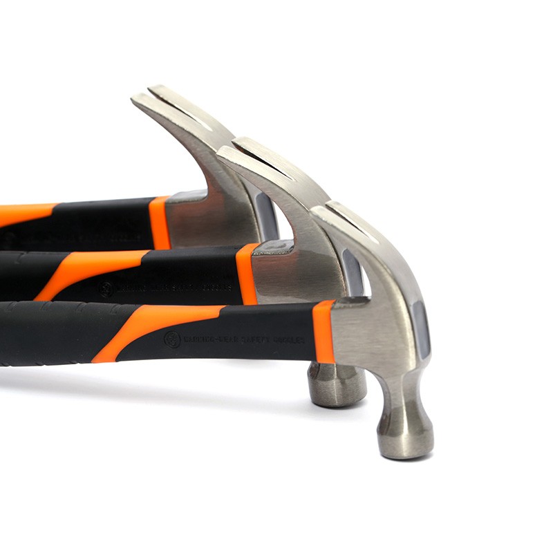 Claw hammer with plastic handle