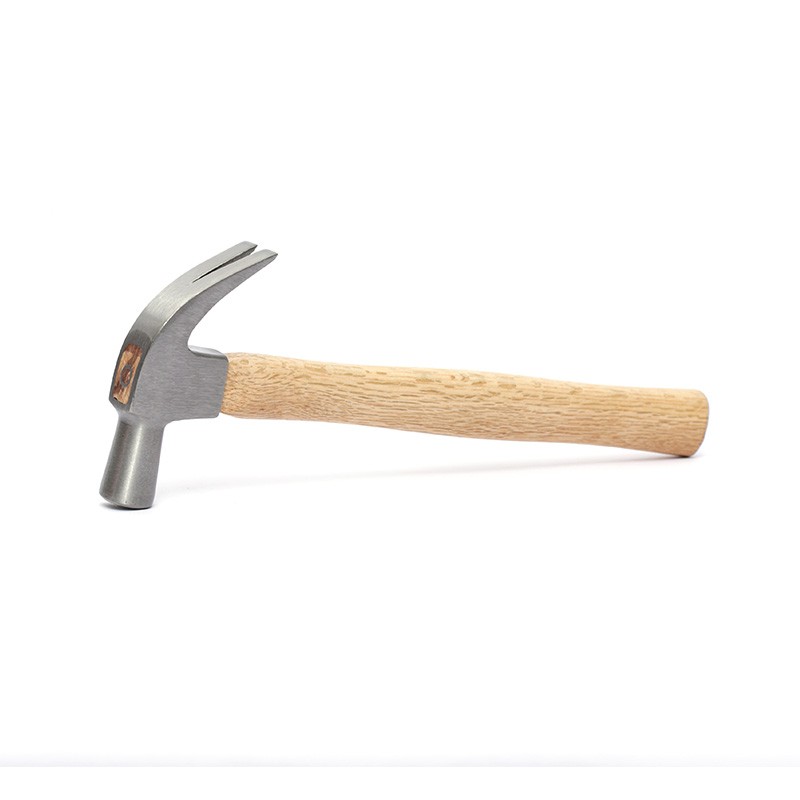 Claw hammer with hardwood handle