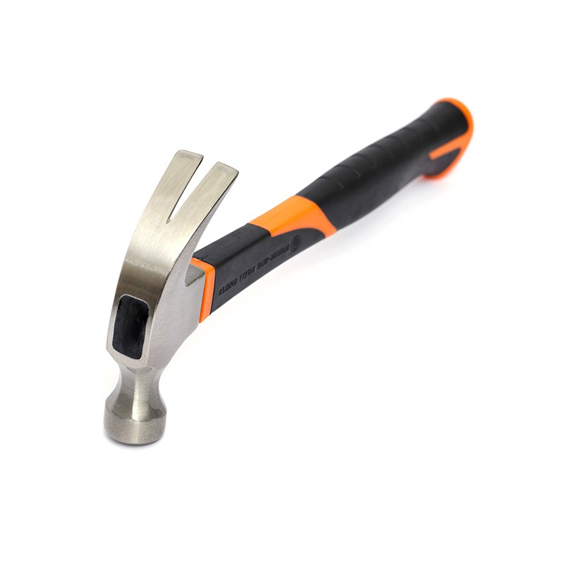 Claw hammer with plastic handle