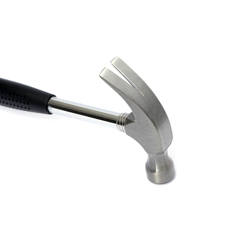 Steel pipe handle claw hammer