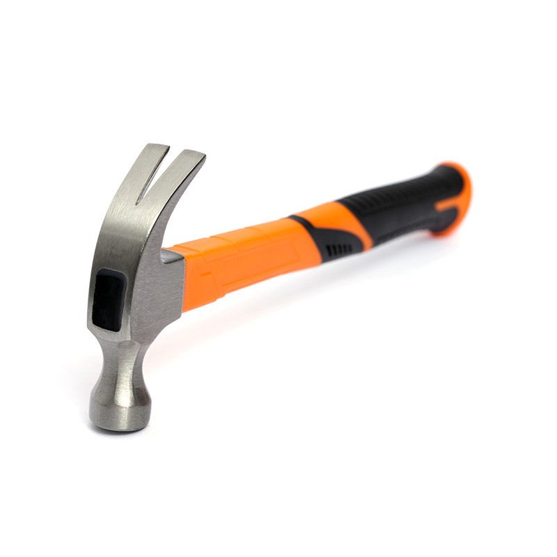 Claw hammer with plastic handle