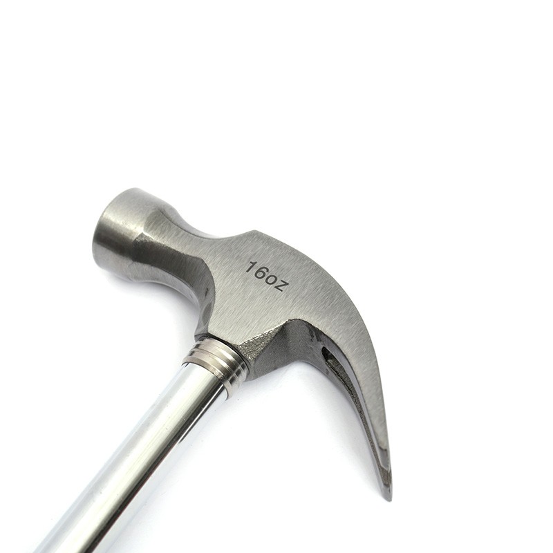 Steel pipe handle claw hammer