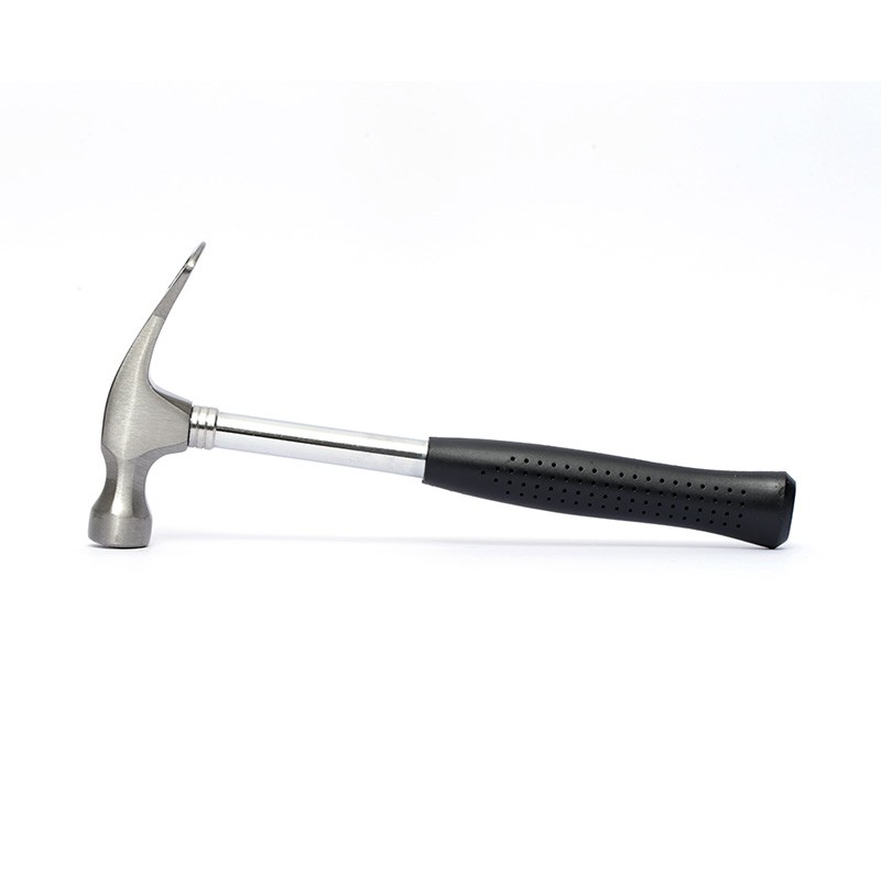 Steel pipe handle claw hammer