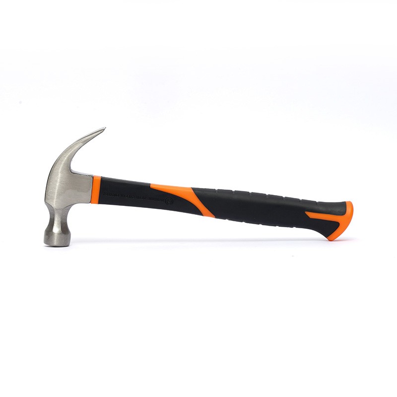 Claw hammer with plastic handle