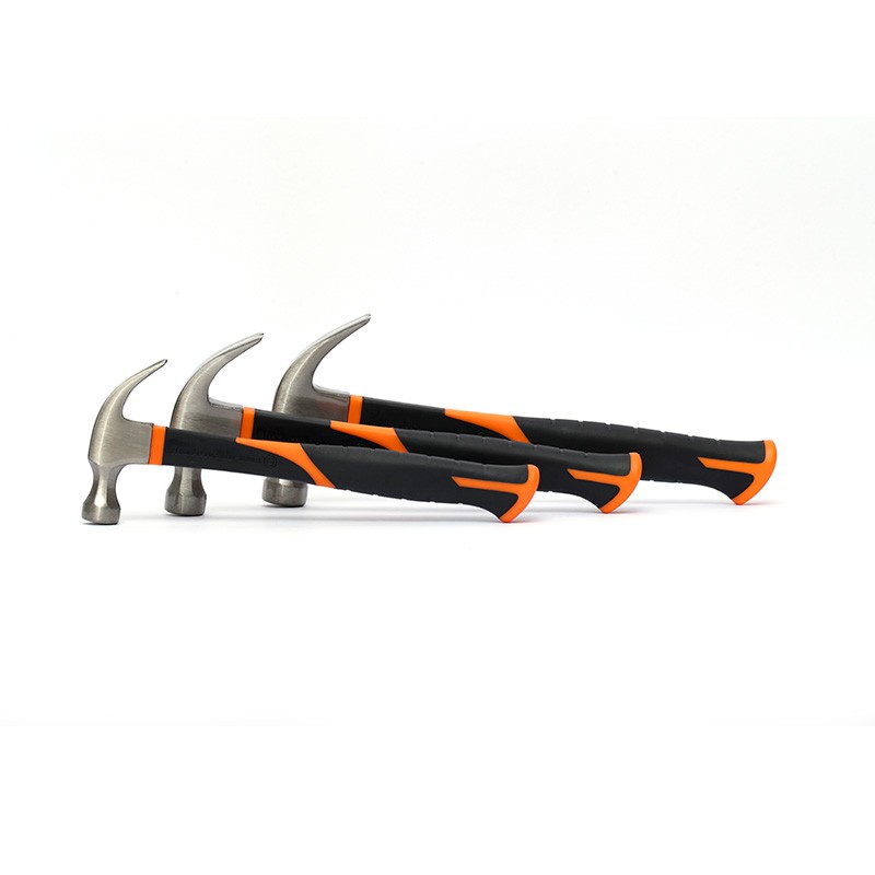 Claw hammer with plastic handle