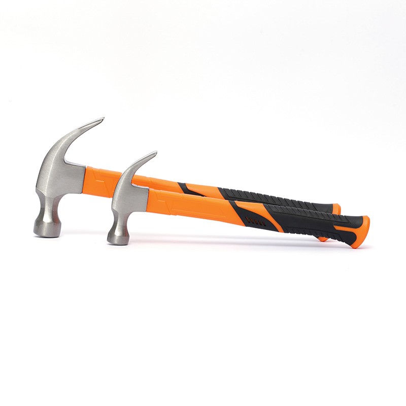 Claw hammer with plastic handle