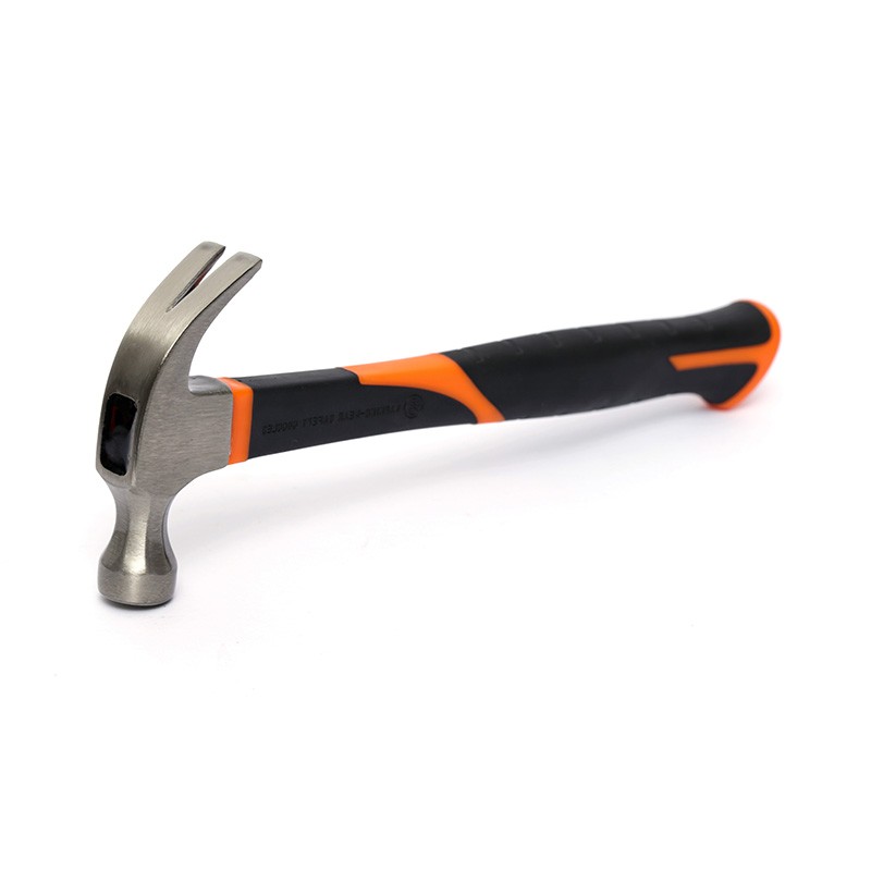 Claw hammer with plastic handle
