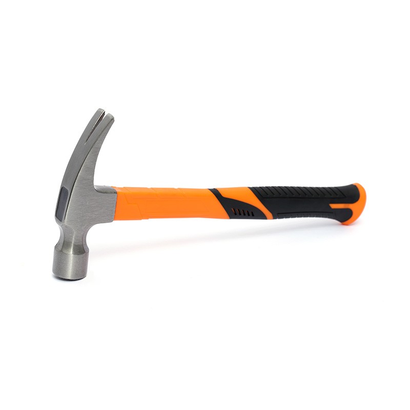 Claw hammer with plastic handle