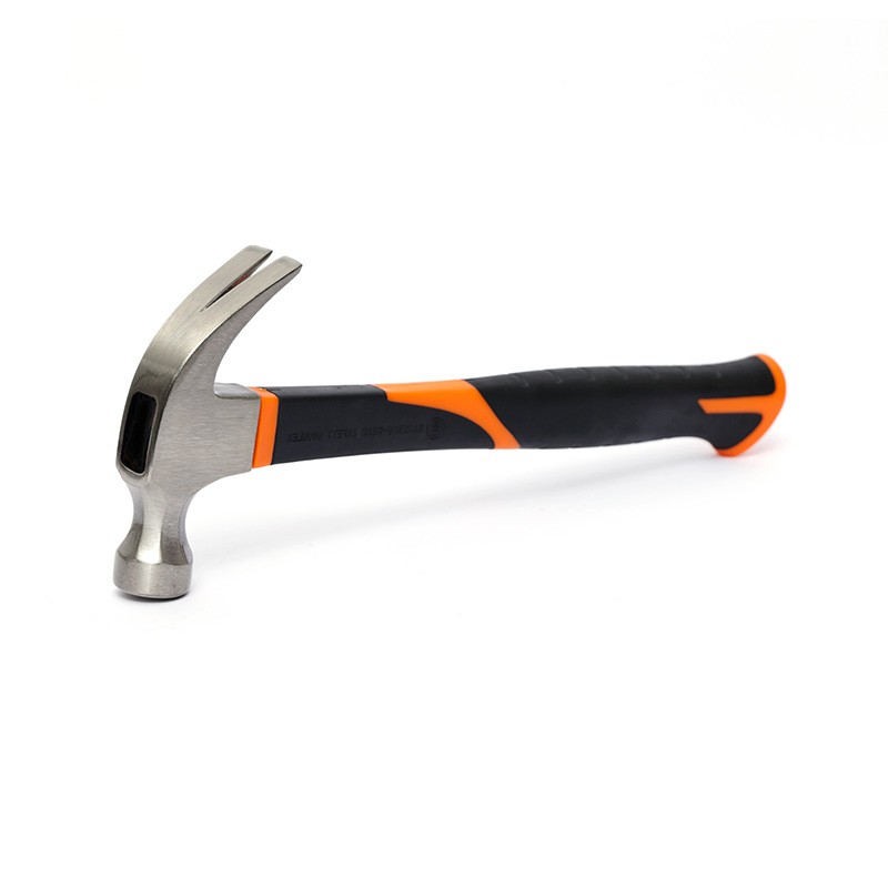 Claw hammer with plastic handle