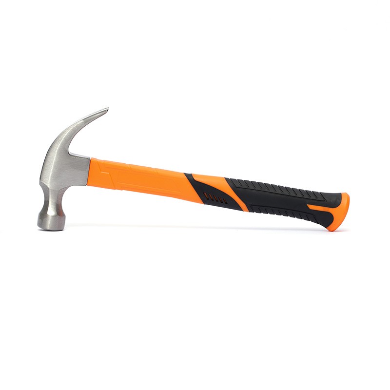 Claw hammer with plastic handle