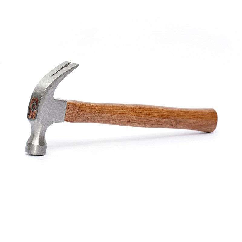 Claw hammer with hardwood handle