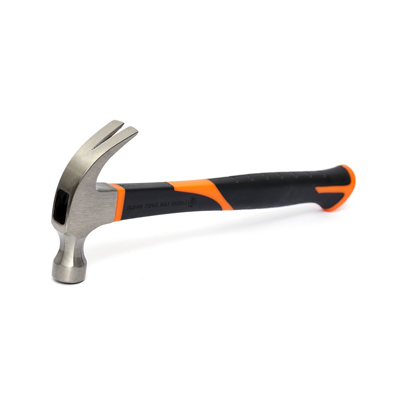 Claw hammer with plastic handle