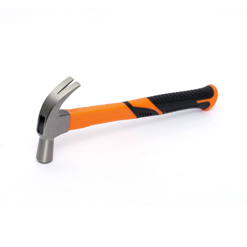 Claw hammer with plastic handle