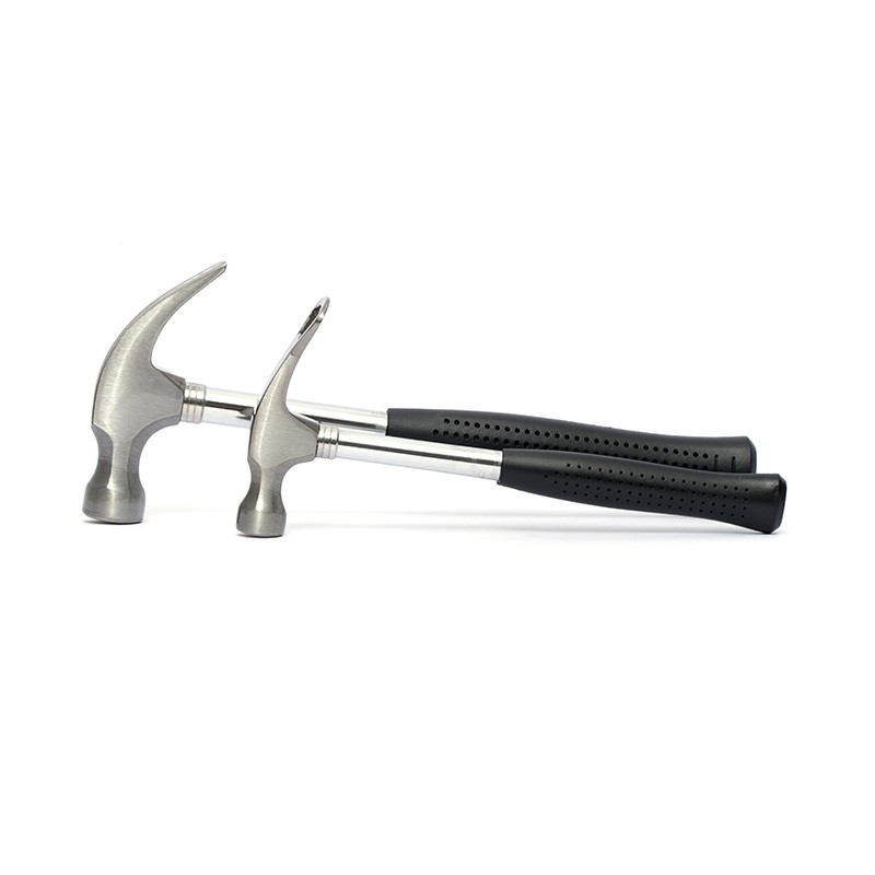 Steel pipe handle claw hammer
